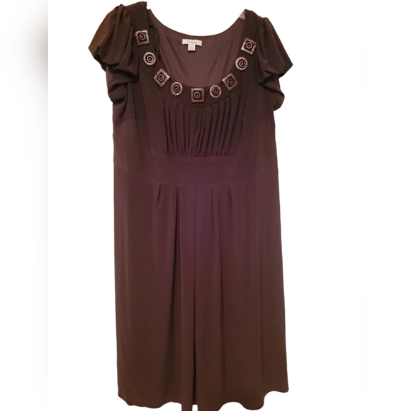 Dress Barn Dresses | Elegant Brown Dress By Dressbarn | Color: Brown | Size: 18w | Sheryl7872's Closet